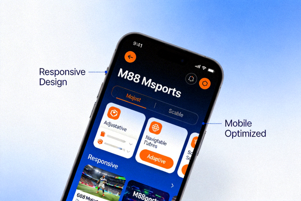Tampilan responsif M88 Msports yang dioptimalkan untuk perangkat mobile